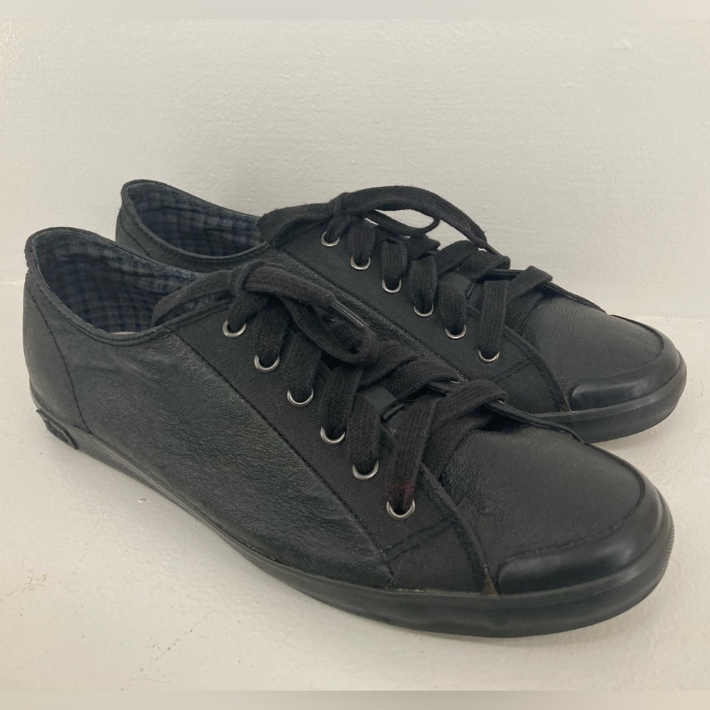 tbs French Men's Derbies Size 9 Black Cowhide Leather Reinforced Toe Low Top WRK
